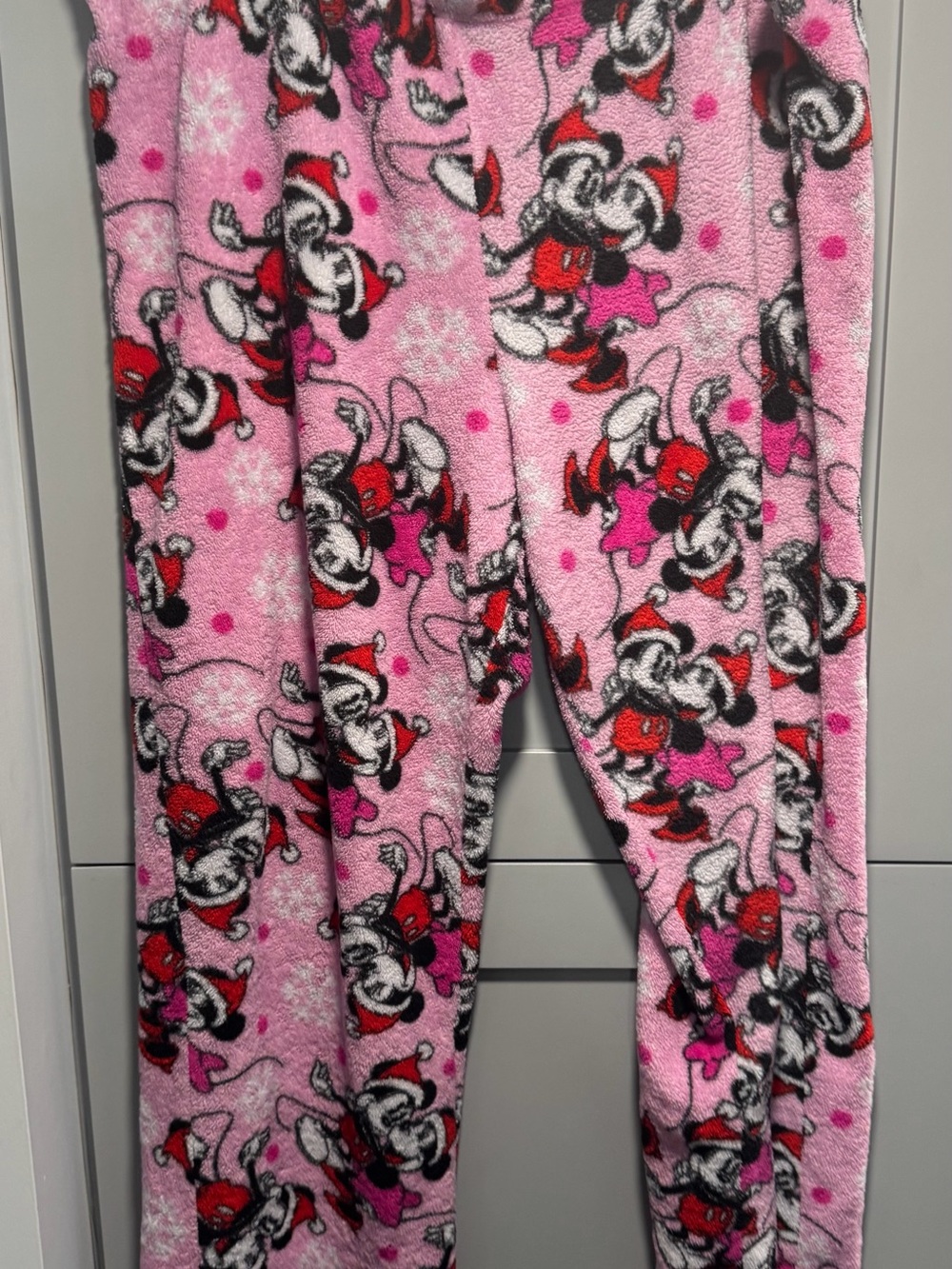 Disney Pink Minnie Mouse Fleece Pajama Bottoms